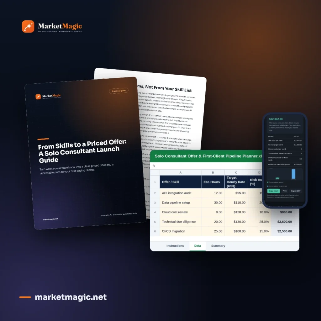 Solo Consultant Launch Planner: Offer & First-Client Pipeline