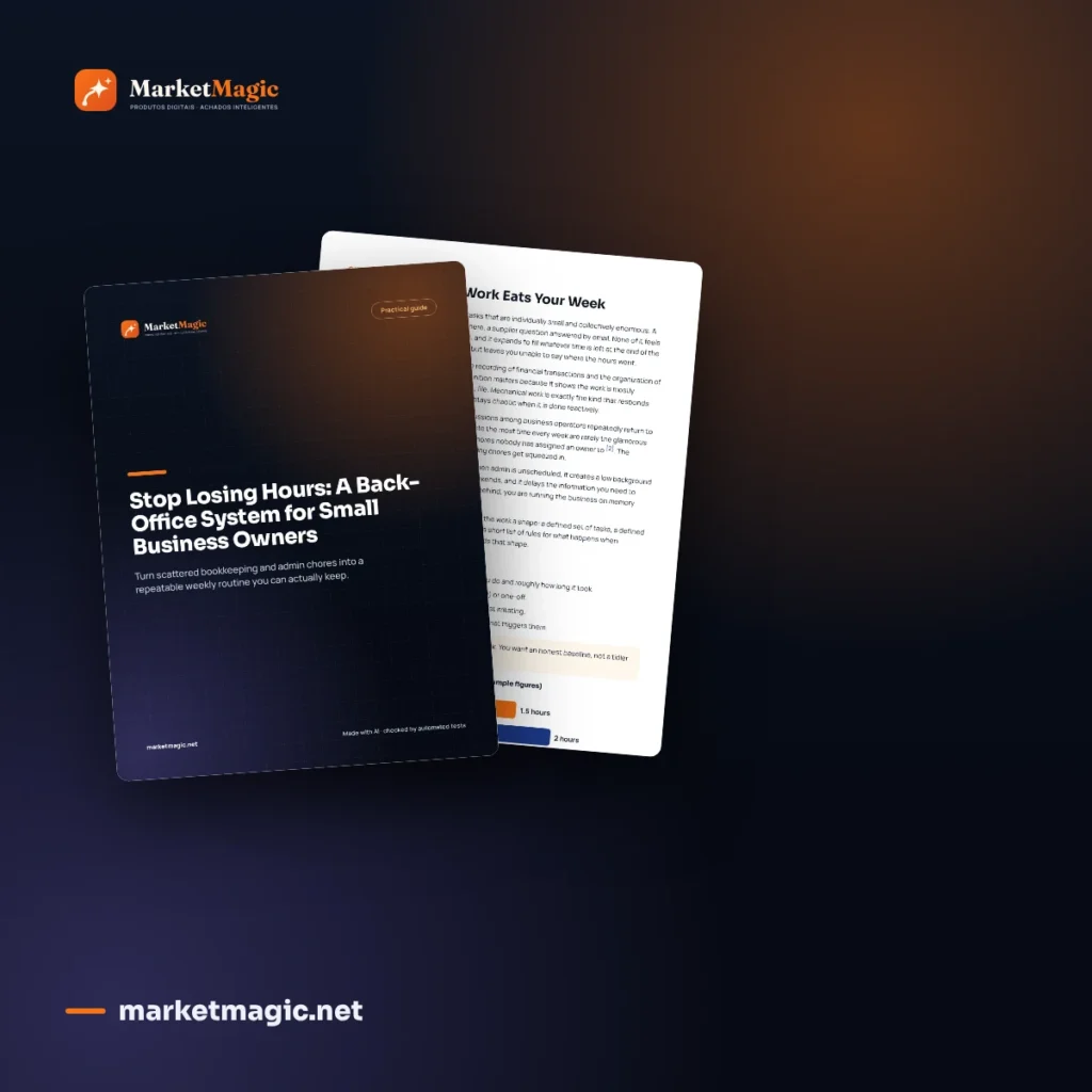Stop Losing Hours: A Back-Office System for Small Business Owners