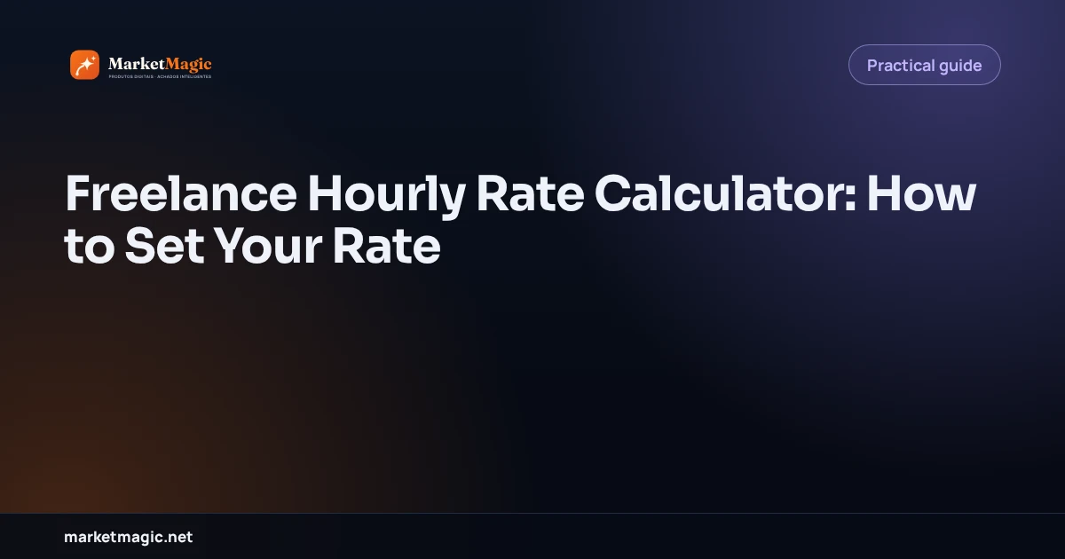 Freelance Hourly Rate Calculator: How to Set Your Rate