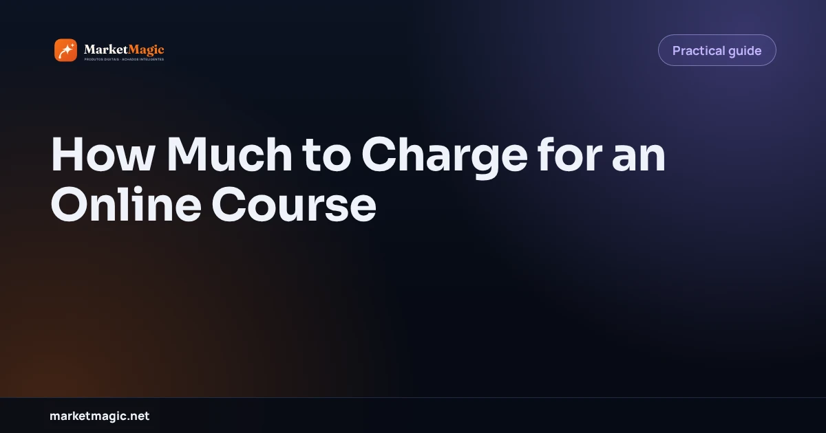 How Much to Charge for an Online Course