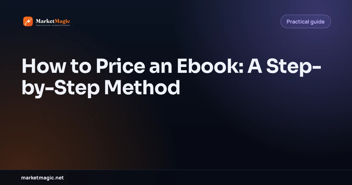 How to Price an Ebook: A Step-by-Step Method